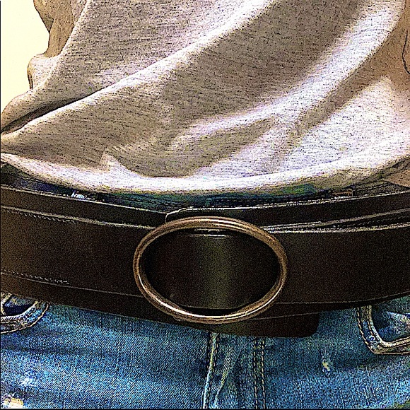 🖤 GAP Black leather studded belt - Picture 2 of 16